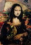 Monaspeculare riflesso corrugato con camaleonte 